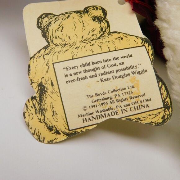 The Boyds Collection Ltd. Northrop Flatski Plush Puppy Dog Bears in the Attic - Picture 3 of 7